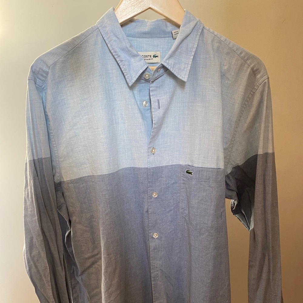Lacoste colorblock button down - XL